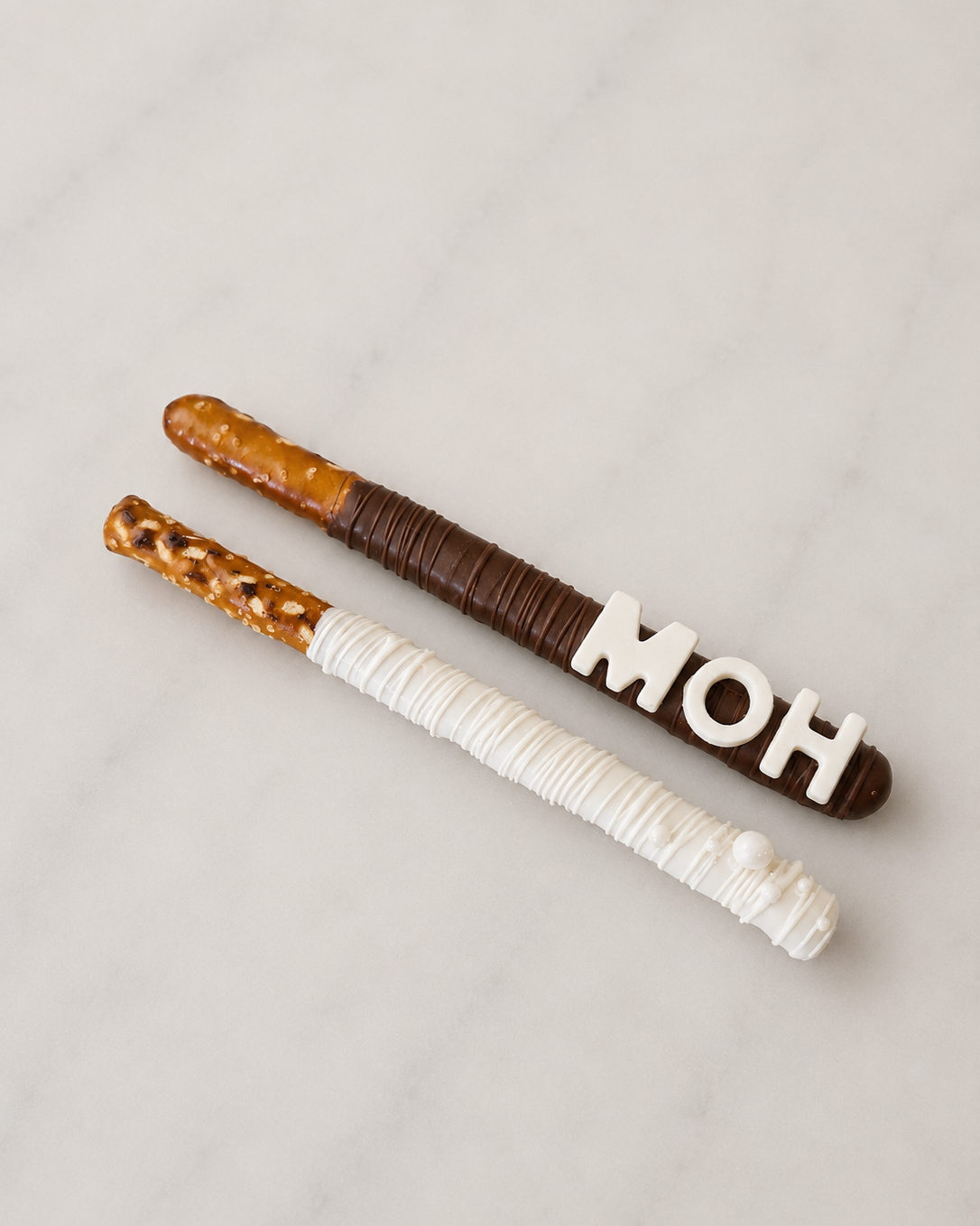 Maid of Honor Pretzel Rods – White