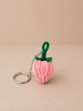 Pink Strawberry Keychain